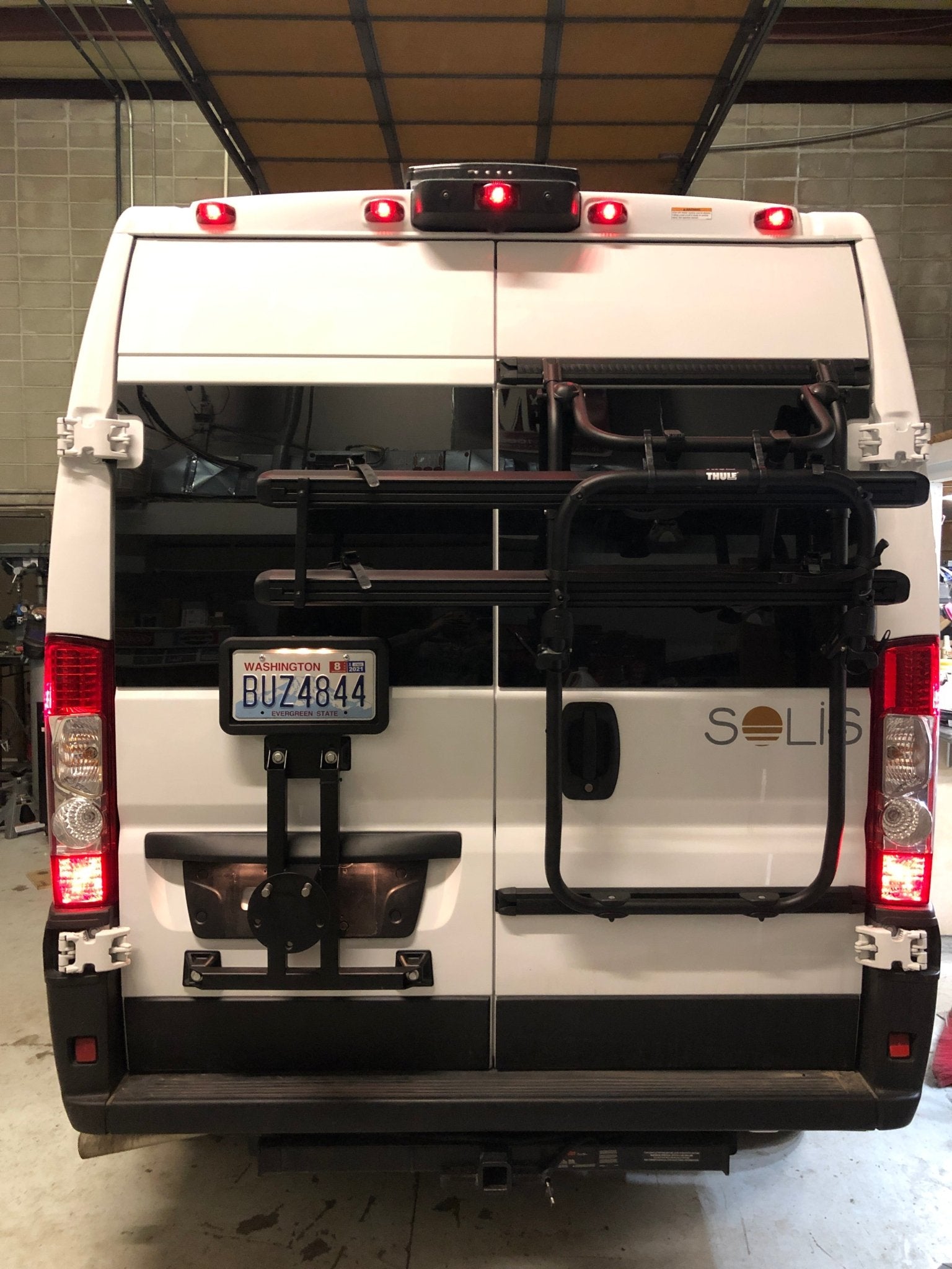 Bike Rack, Spare Tire Carrier and LED headlights - 2020 Dodge Ram Promaster 2500 - Juggernaut USA