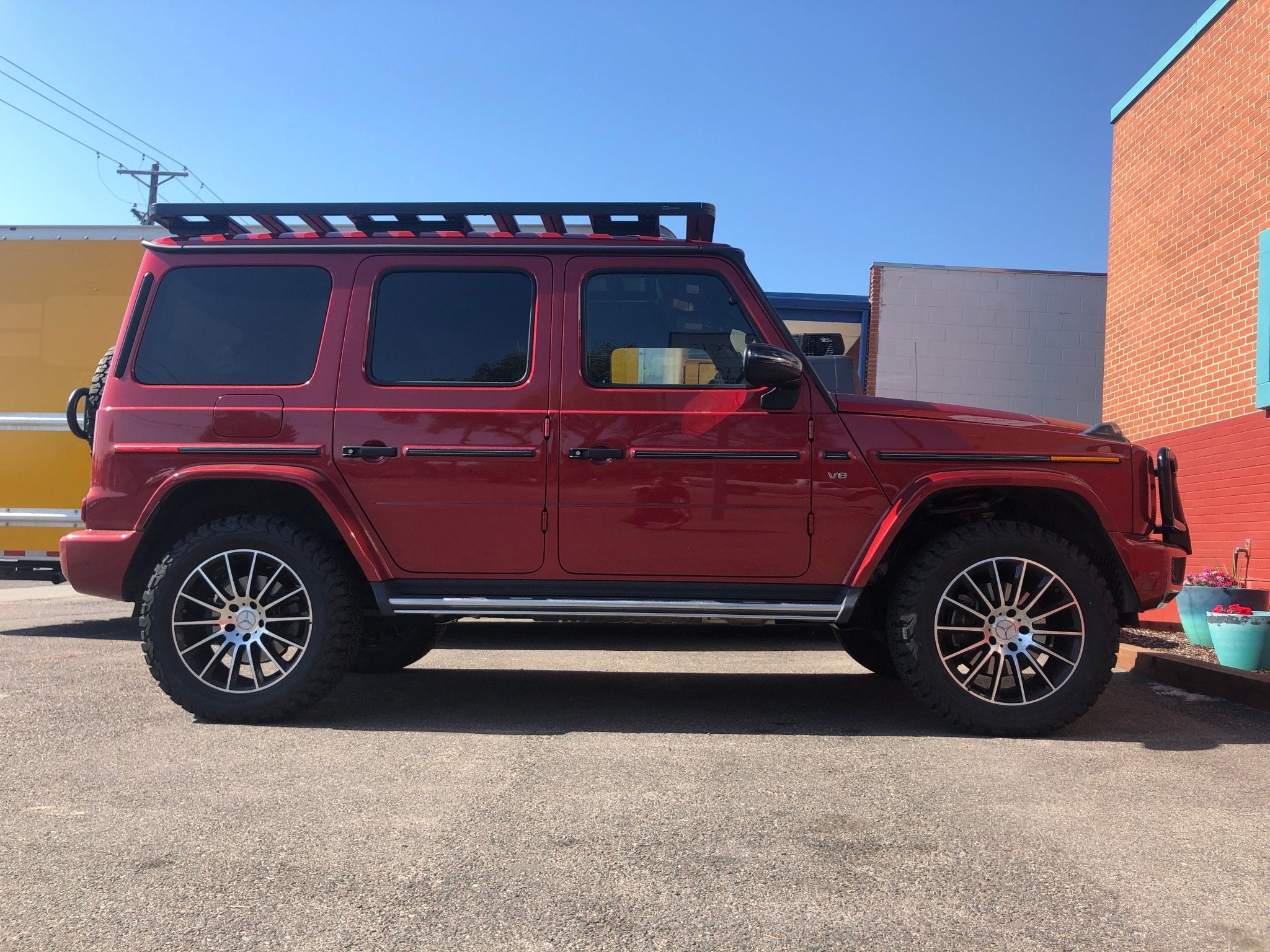 Mercedes G55 Lift Kit, Skid Plates, Spare Tire Rack and Tires - Juggernaut USA