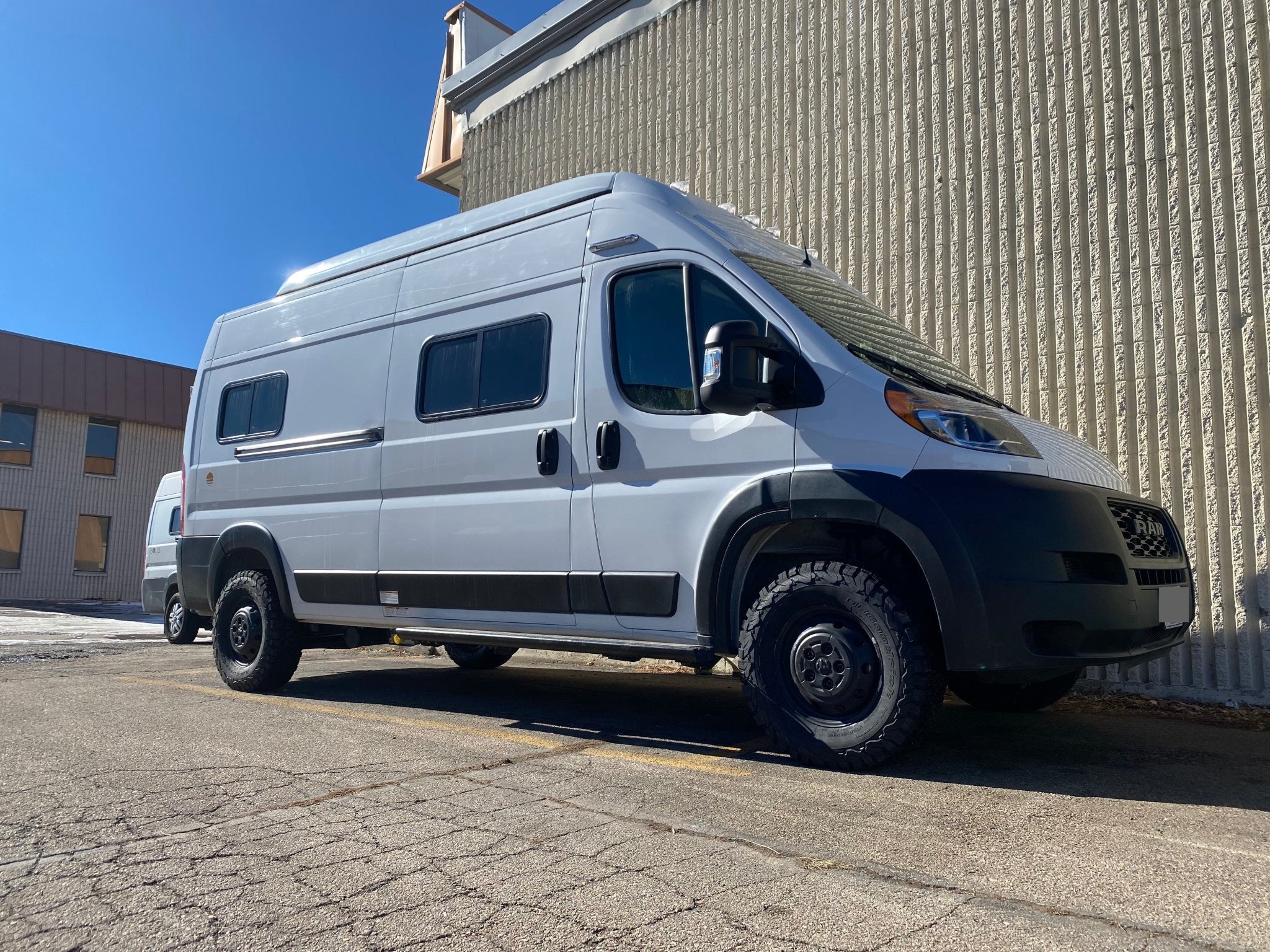 Winnebago Solis Lift Kit, Tires and Spare Tire Mount - Juggernaut USA