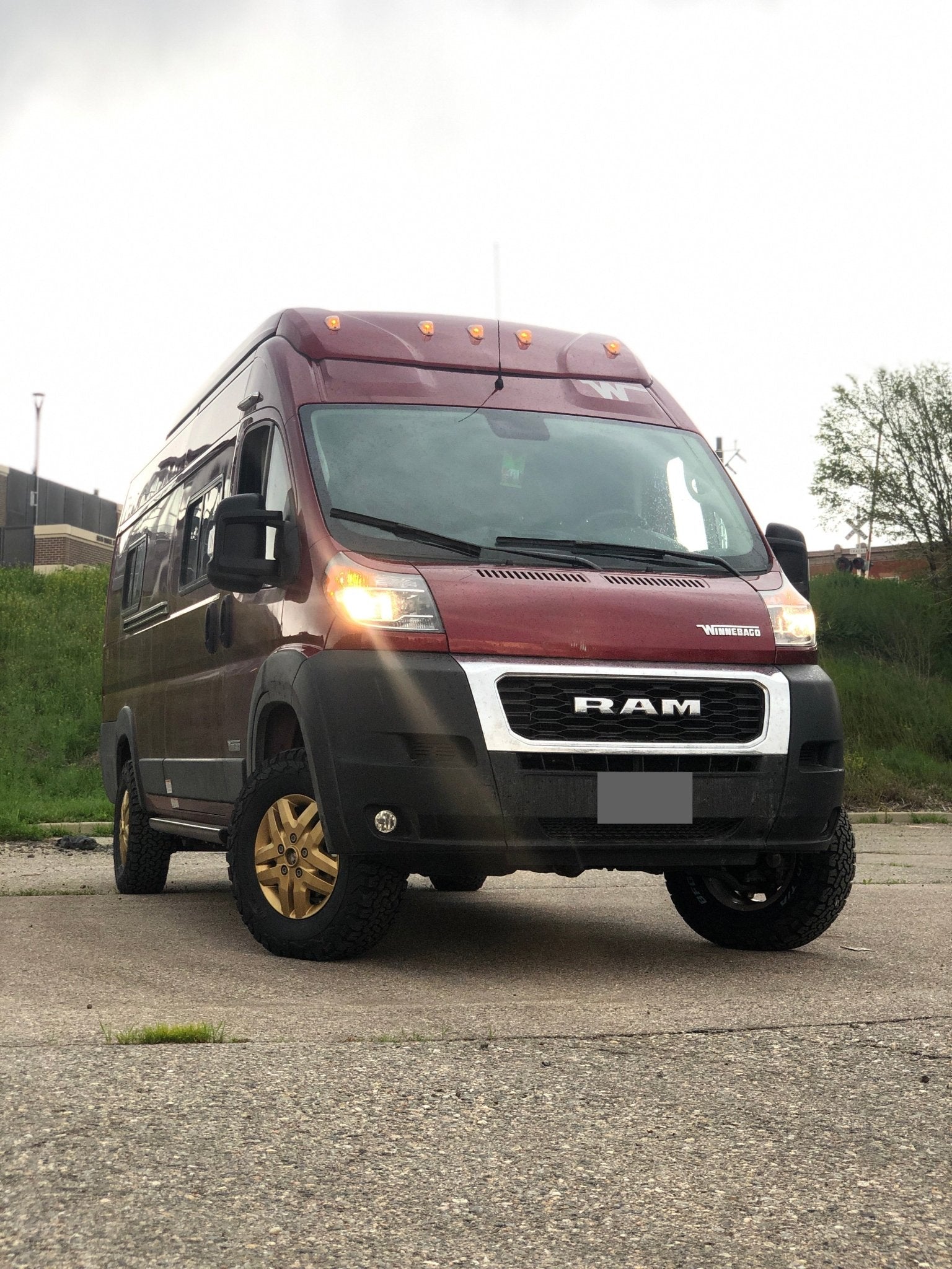 Winnebago Solis (Ram Promaster Chassis) 3" Lift and Wheel Powdercoating - Juggernaut USA