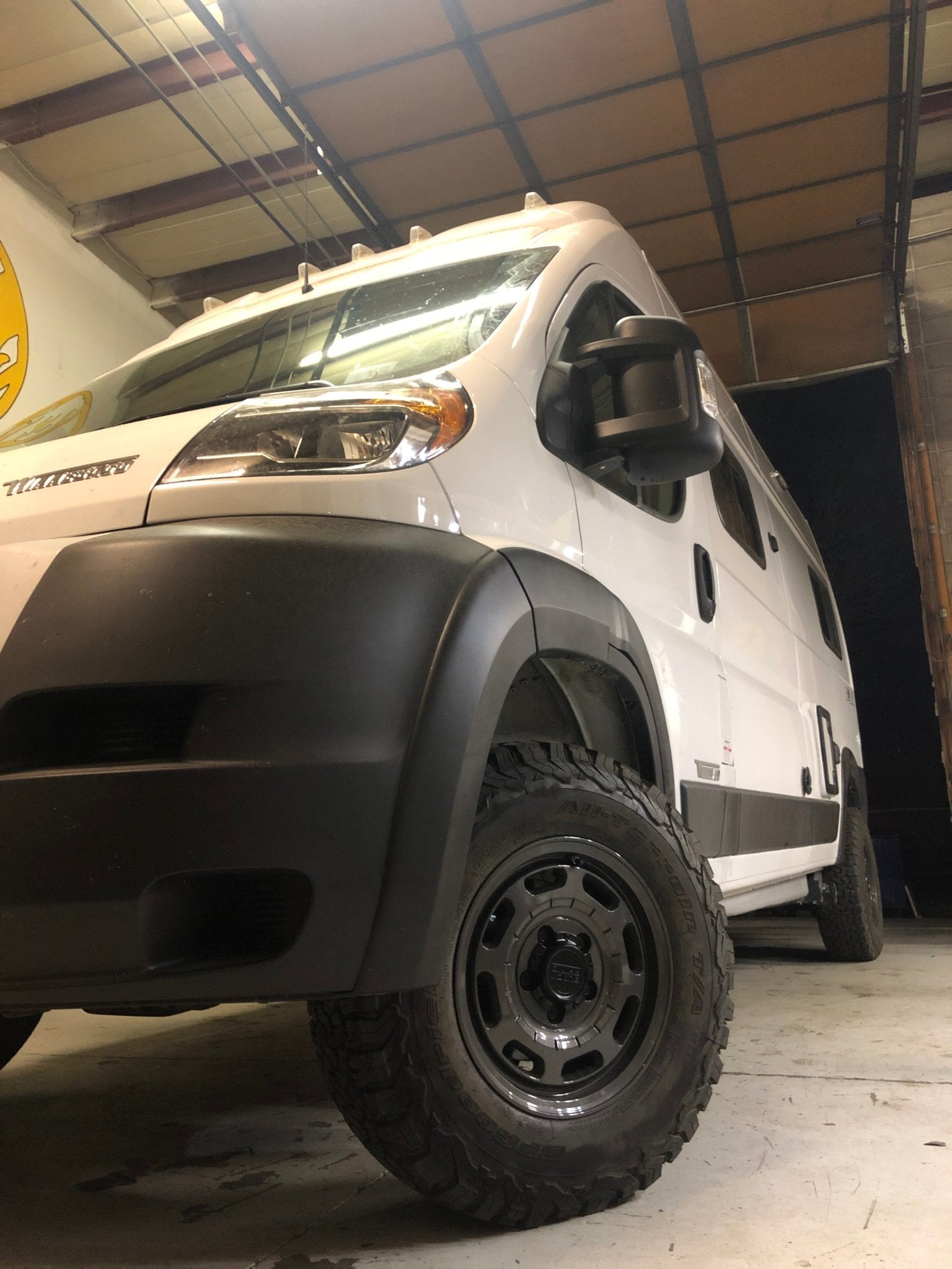 Winnebago Solis (Ram Promaster Chassis) Lift, Spare Tire Rack and Wheels/Tires - Juggernaut USA