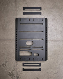 Ram ProMaster RV Generator Skid Plate (Winnebago Solis, Travato, Thor Sequence) — CNC-cut 1/4 inch aluminum, made in Colorado by Juggernaut USA (view 2)