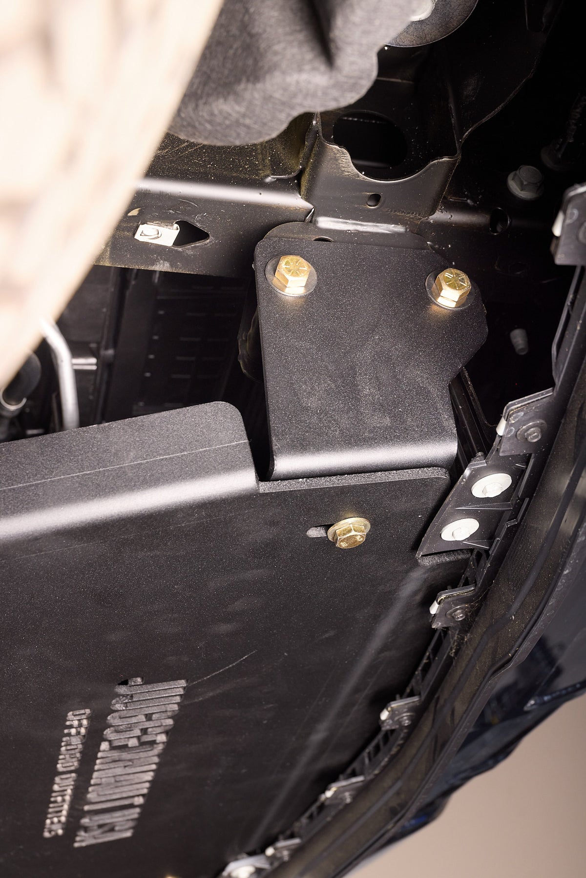 2019-2026 Chevy Silverado 1500 Engine Skid Plate / GMC Sierra 1500 Engine Skid Plate — CNC-cut 1/4 inch aluminum, made in Colorado by Juggernaut USA (view 5)