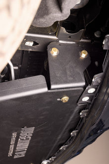2019-2026 Chevy Silverado 1500 Engine Skid Plate / GMC Sierra 1500 Engine Skid Plate — CNC-cut 1/4 inch aluminum, made in Colorado by Juggernaut USA (view 5)