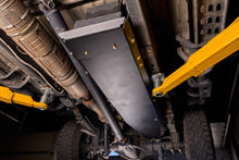 2020-2026 Ford Super Duty Fuel Tank Skid Plate (F-250, F-350) — CNC-cut 1/4 inch aluminum, made in Colorado by Juggernaut USA (view 2)