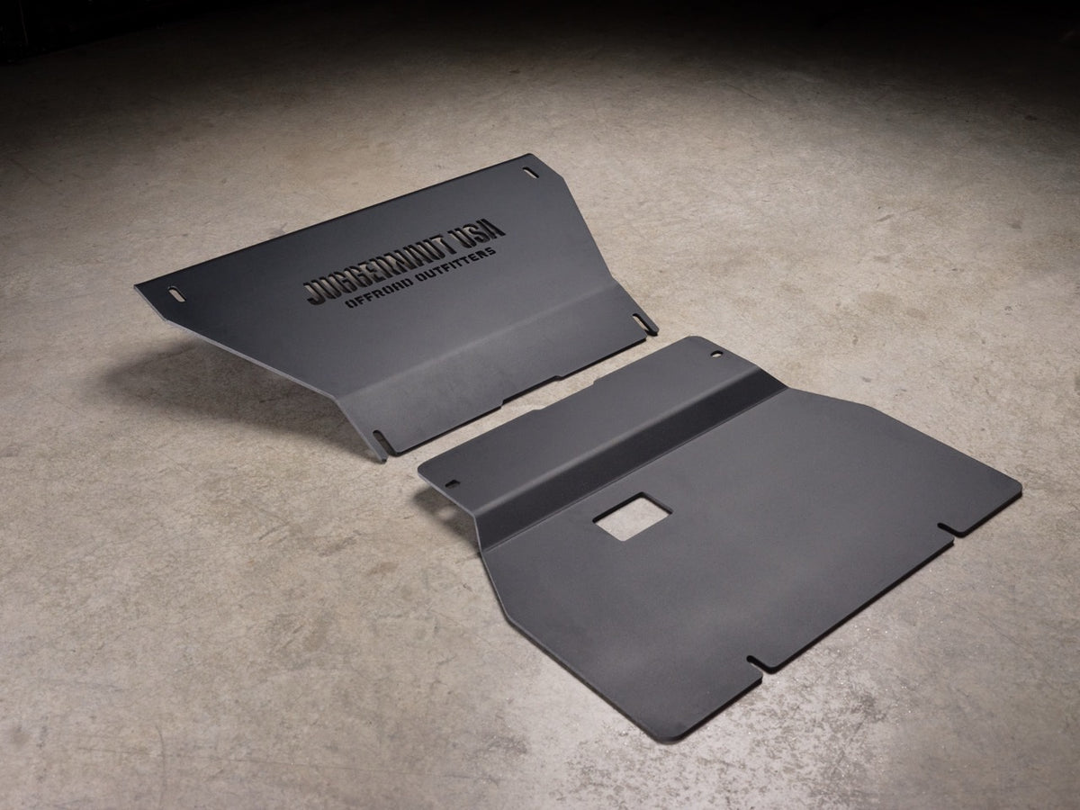 2009-2014 Ford F-150 Engine Skid Plate — CNC-cut 1/4 inch aluminum, made in Colorado by Juggernaut USA