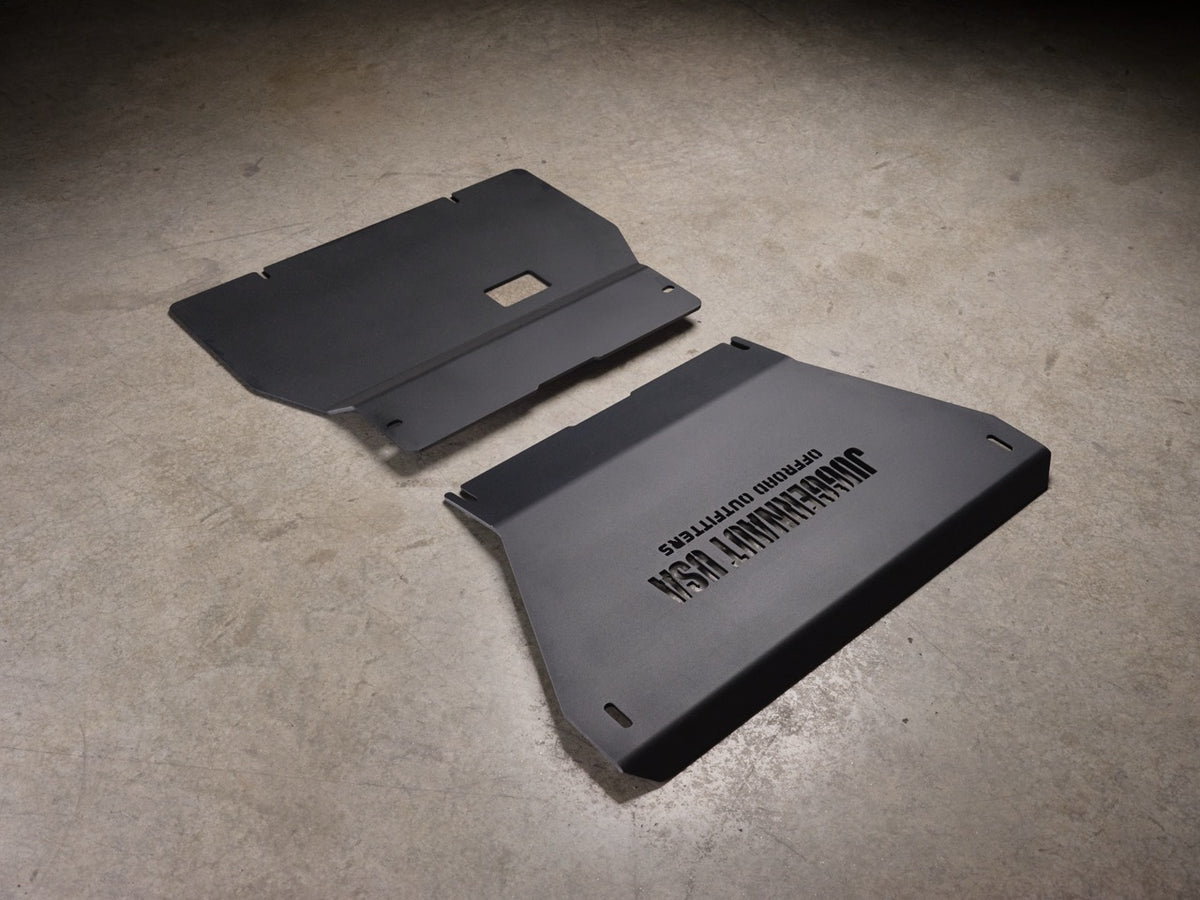 2009-2014 Ford F-150 Engine Skid Plate — CNC-cut 1/4 inch aluminum, made in Colorado by Juggernaut USA (view 2)