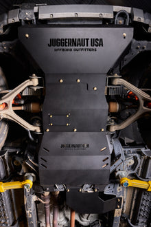 2024-2026 Ford Ranger / Ranger Raptor Skid Plate Package — CNC-cut 1/4 inch aluminum, made in Colorado by Juggernaut USA (view 2)