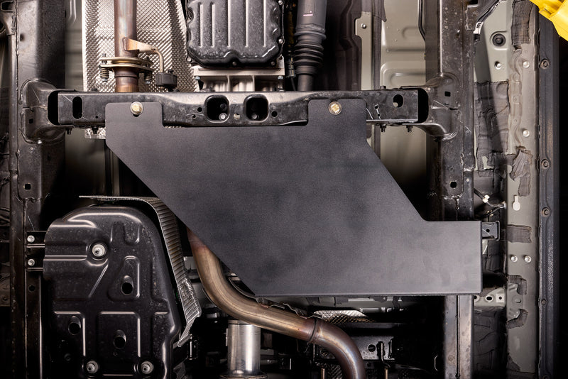 2024-2026 Toyota Tacoma transfer case skid plate — 1/4 inch 5052 aluminum, bolt-on, made in USA — product view