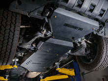Juggernaut USA full skid plate package installed under a Toyota Land Cruiser