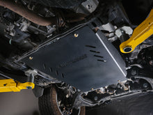 Toyota Land Cruiser transmission skid plate installed, side view