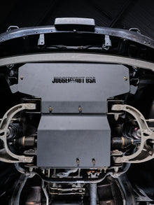 Ram 1500 engine skid plate (2019-2027), black powder-coated 1/4 inch aluminum