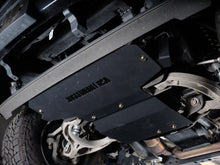 Ram 1500 engine skid plate, alternate view, black powder-coated aluminum