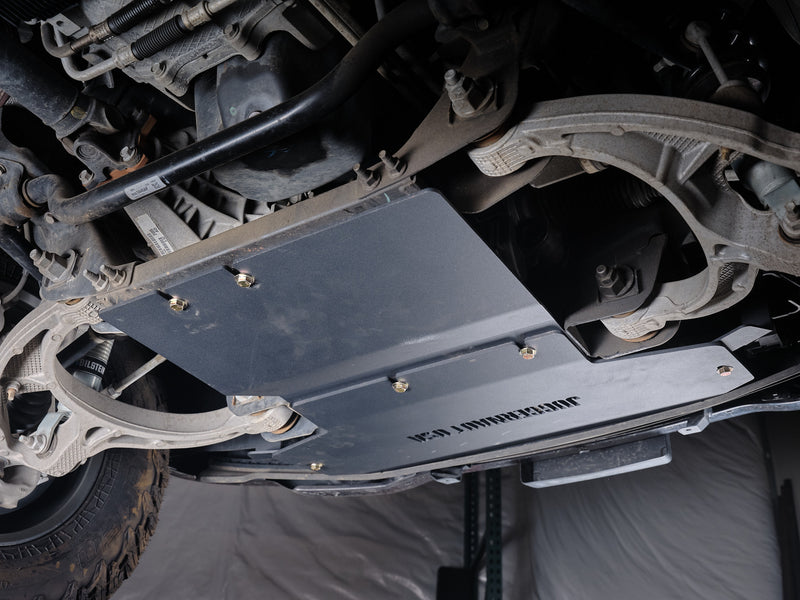 Ram 1500 engine skid plate, bolt-on 1/4 inch aluminum