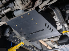Ram 1500 transmission skid plate and cat shield, alternate view
