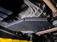 Ram TRX and RHO transfer case skid plate, black powder-coated aluminum