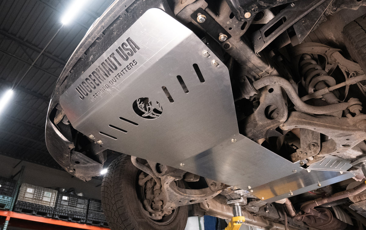 2011-2021 Nissan NV1500/NV2500/NV3500 Full Skid Plate Package — CNC-cut 1/4 inch aluminum, made in Colorado by Juggernaut USA (view 2)