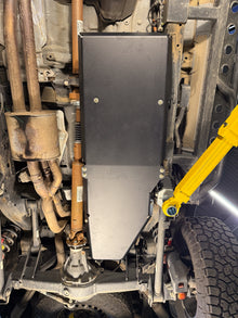 2024-2026 Ford Ranger Raptor Fuel Tank Skid Plate — CNC-cut 1/4 inch aluminum, made in Colorado by Juggernaut USA (view 3)