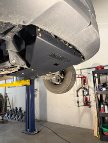 2023-2026 Mercedes Sprinter AWD Engine Skid Plate / Mercedes Sprinter AWD Full Skid Plate Package — CNC-cut 1/4 inch aluminum, made in Colorado by Juggernaut USA (view 3)
