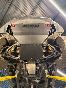 2023-2026 Chevy Colorado Engine Skid Plate — CNC-cut 1/4 inch aluminum, made in Colorado by Juggernaut USA (view 3)