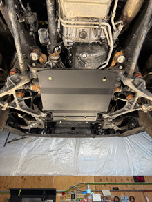 2020-2026 Chevy Silverado 2500HD/3500HD Engine Skid Plate / GMC Sierra 2500HD/3500HD Engine Skid Plate — CNC-cut 1/4 inch aluminum, made in Colorado by Juggernaut USA (view 3)