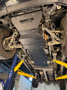 2020-2026 Chevy Silverado 2500HD/3500HD Skid Plate Package / GMC Sierra 2500HD/3500HD Skid Plate Package — CNC-cut 1/4 inch aluminum, made in Colorado by Juggernaut USA