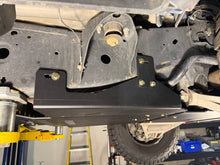 2017-2026 Ford F-150 Raptor Transmission Skid Plate — CNC-cut 1/4 inch aluminum, made in Colorado by Juggernaut USA (view 4)