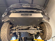 2020-2026 Ford Super Duty Front Valance Skid Plate — CNC-cut 1/4 inch aluminum, made in Colorado by Juggernaut USA (view 4)