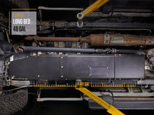 2020-2026 Ford Super Duty Fuel Tank Skid Plate (F-250, F-350) — CNC-cut 1/4 inch aluminum, made in Colorado by Juggernaut USA (view 3)