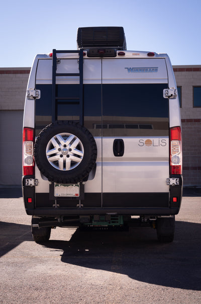 2014-2026 Ram ProMaster Rear Spare Tire Rack for Prime Design Ladders