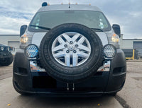 Front Spare Tire & Off Road Light Mounts for Ram Promaster / Fiat Ducato 1500, 2500, 3500 - Juggernaut USA