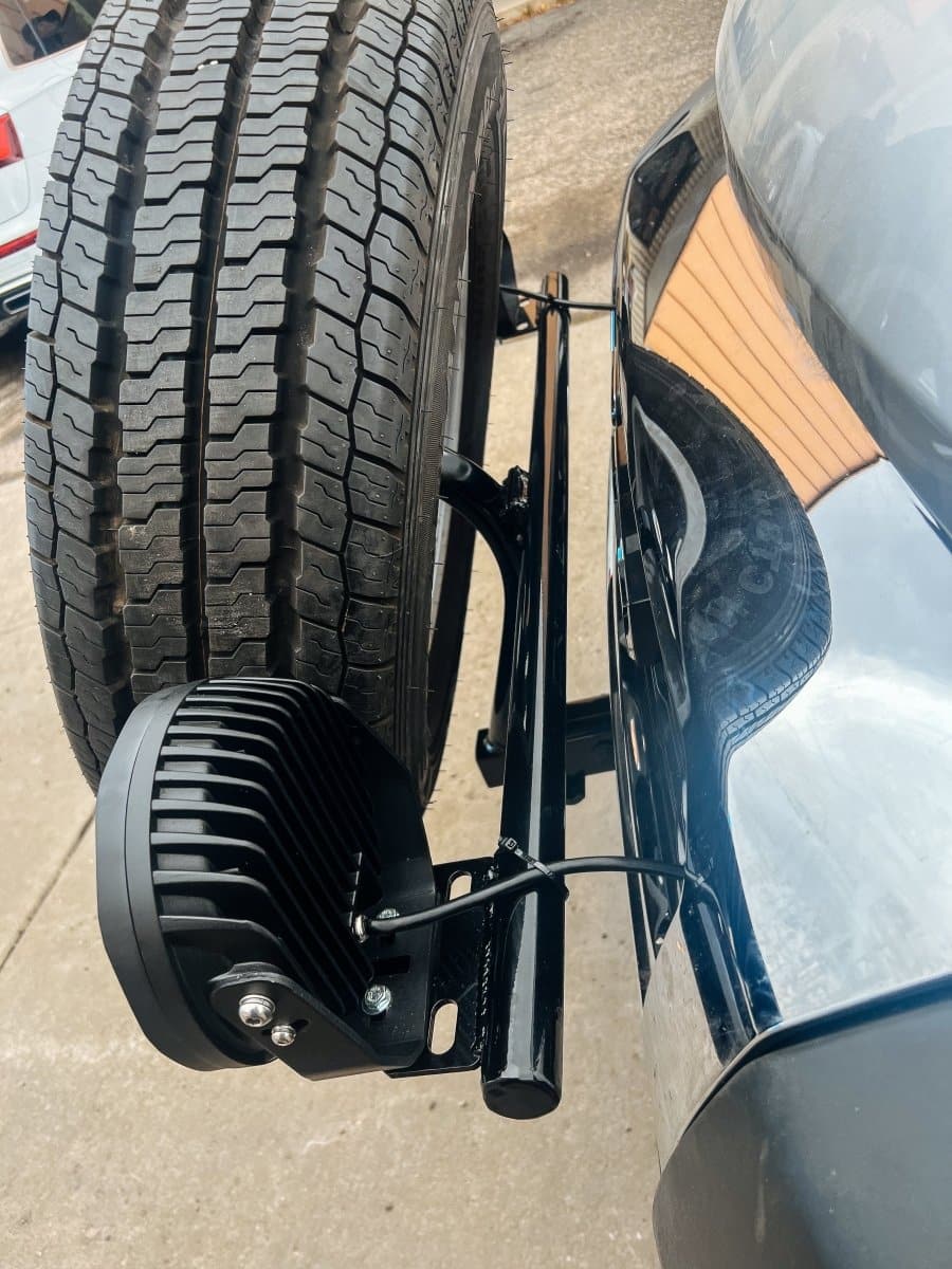Front Spare Tire & Off Road Light Mounts for Ram Promaster / Fiat Ducato 1500, 2500, 3500 - Juggernaut USA