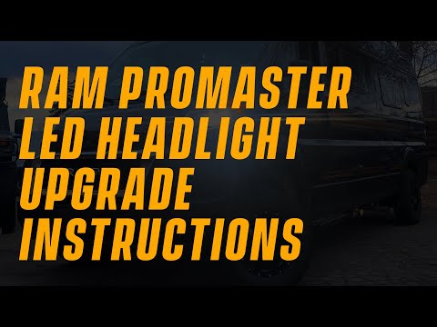 Ram Promaster LED Headlight Upgrade Kit (No Glue / OEM Direct Swap)